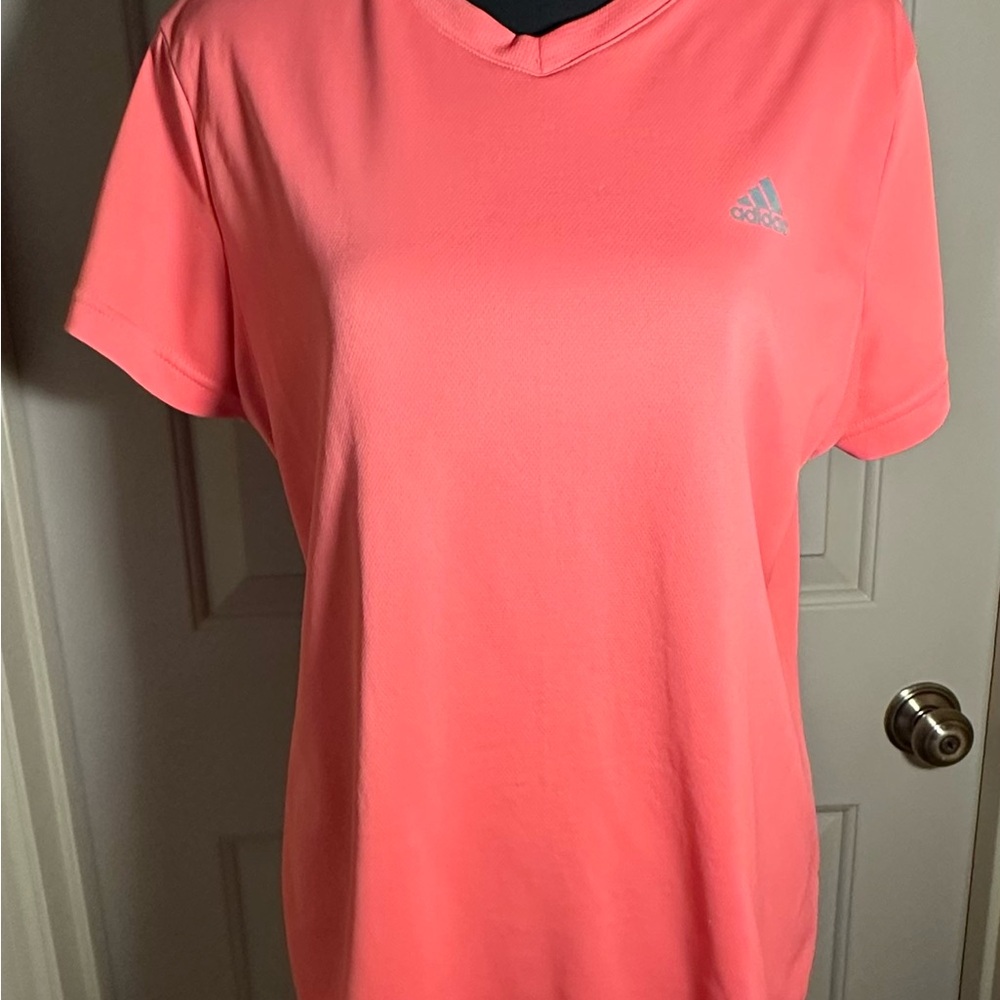 Adidas Women's Coral V-Neck Top